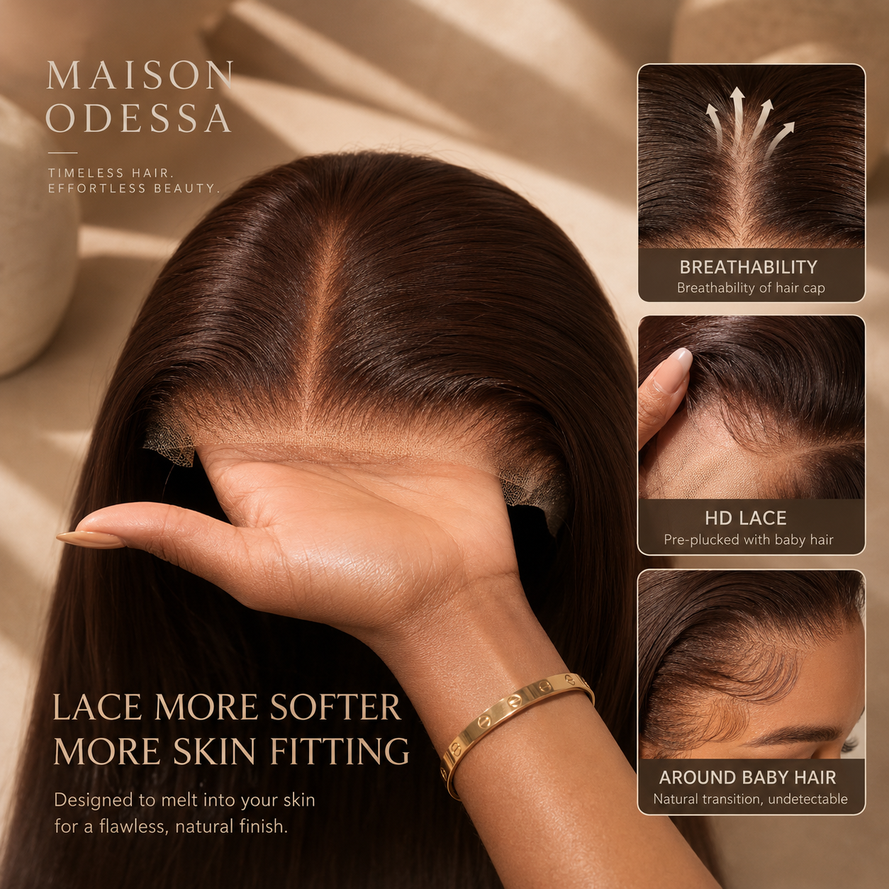 Odessa 13×4 HD Lace Front Wig — Chocolate Brown